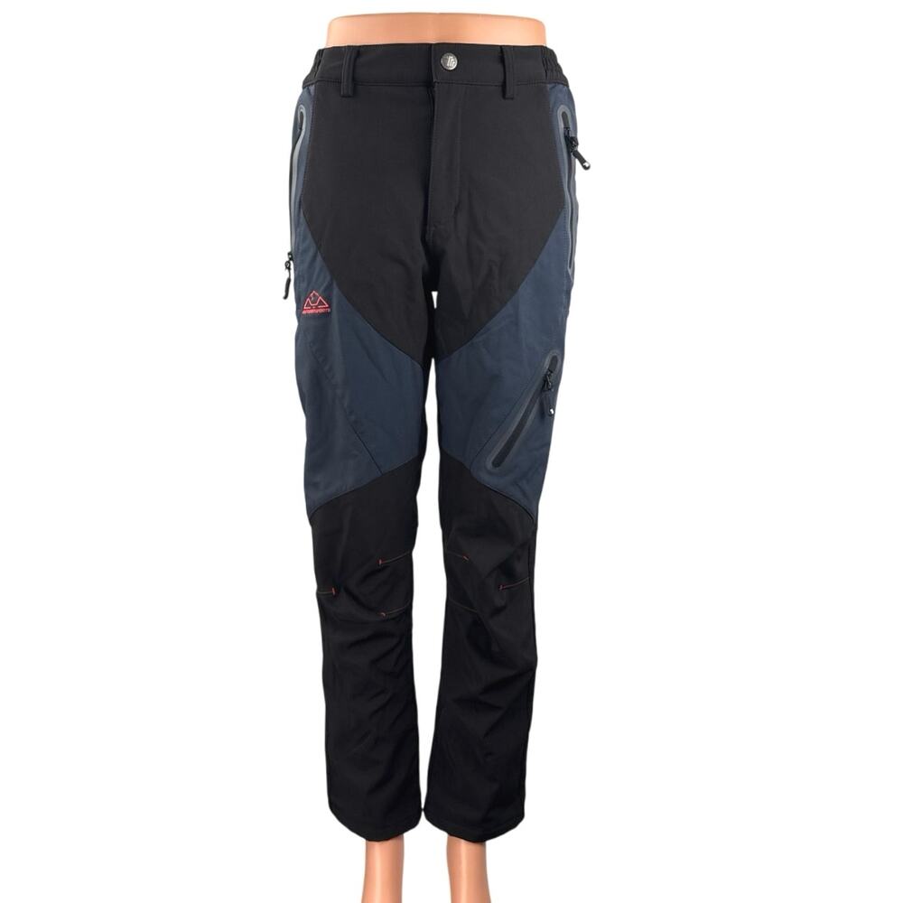 Outdoor Sports Women's Black Waterproof Colorblock Winter Ski Snow Pants Size XS